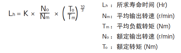 RV减速机选型计算公式